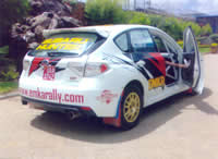 Emka Rally Car Branding